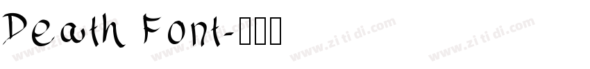 Death Font字体转换